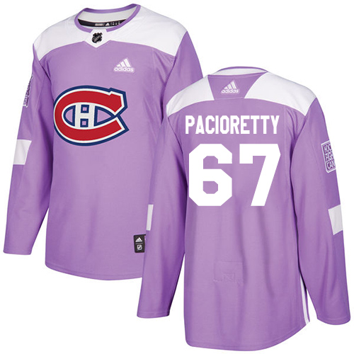 Adidas Canadiens #67 Max Pacioretty Purple Authentic Fights Cancer Stitched NHL Jersey